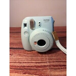 Fujifilm Instax Mini 9 Blue Instant Film Camera Tested - WORKING